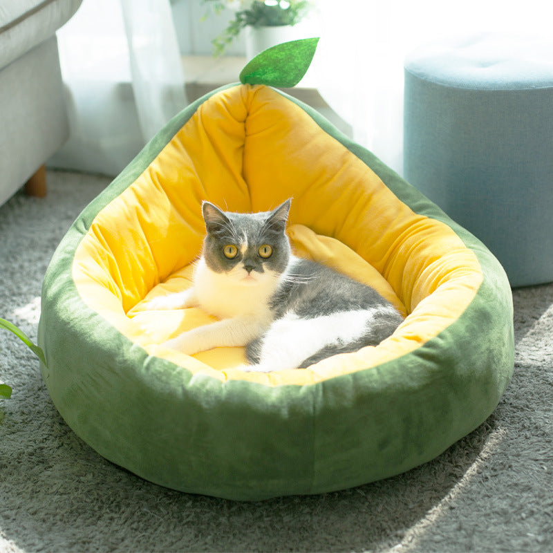 Winter fluffy dog kennel cat kennel