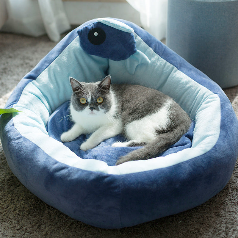 Winter fluffy dog kennel cat kennel