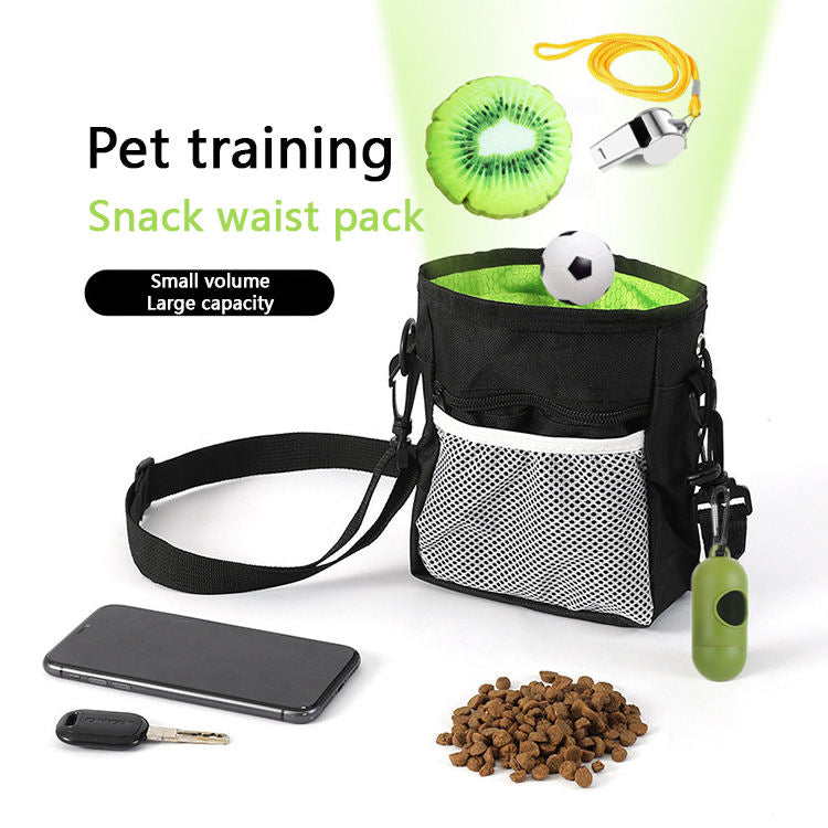 Dog Treat Pouch, Dog Training Treat Pouch For Pet, Dog Treat Pouch For Training Small To Large Dogs, Dog Treat Bag With Waist Belt Shoulder Strap Poop Bag Dispenser